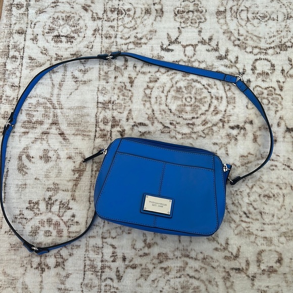 Tignanello | Bags | Bright Blue Leather Tignanello Crossbody Bag | Poshmark